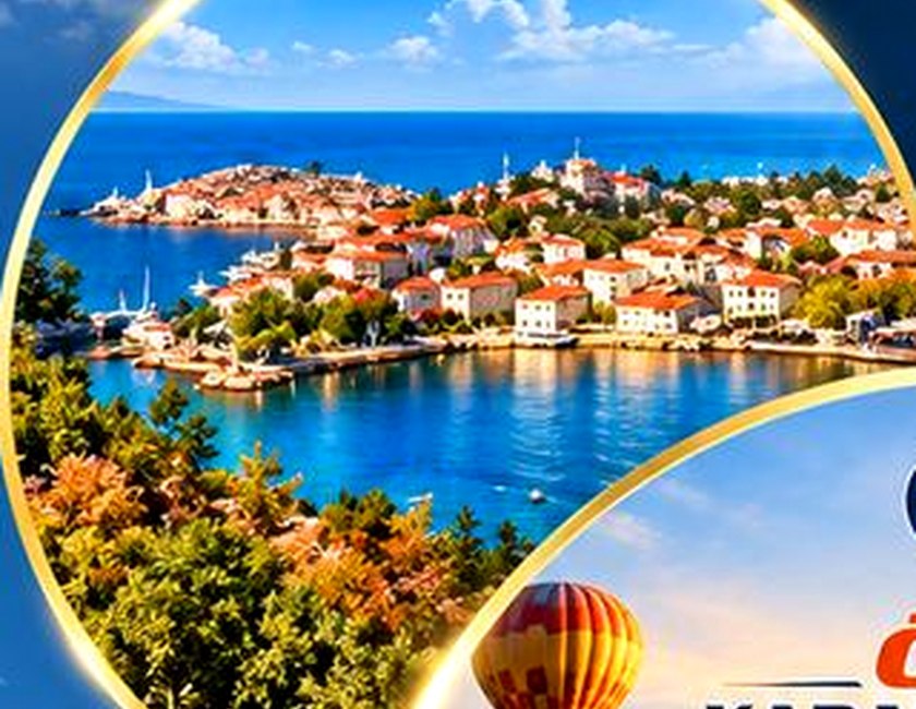 Deniz kıyısında turistik gezi rotası